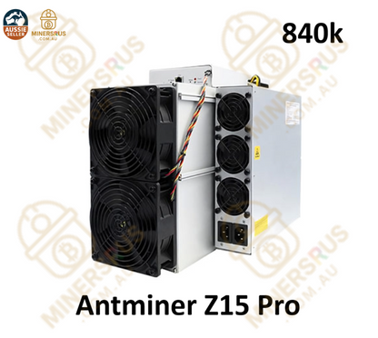 Antminer Z15 Pro 840kSol/s@2780W Zcash Miner
