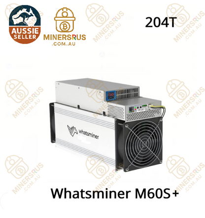 Whatsminer M60S+ 204Th/s@3468w Bitcoin Miner