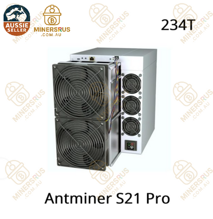 Antminer S21 Pro 234Th/s@3531W Bitcoin Miner
