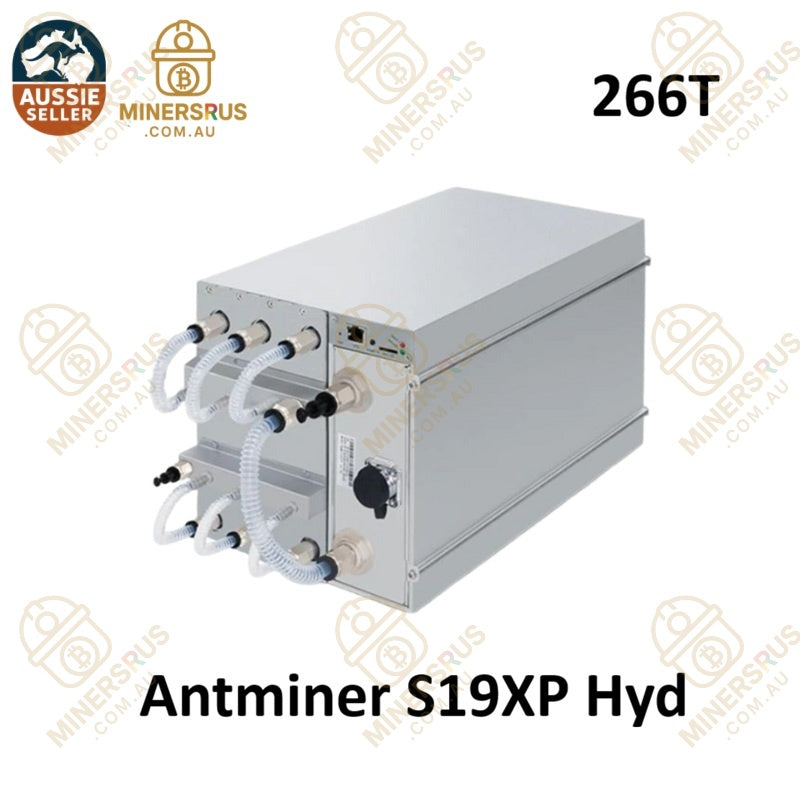 Antminer S19 XP+ Hyd 266Th/s@5301W BTC Bitcoin Miner Plus Radiator & Acc