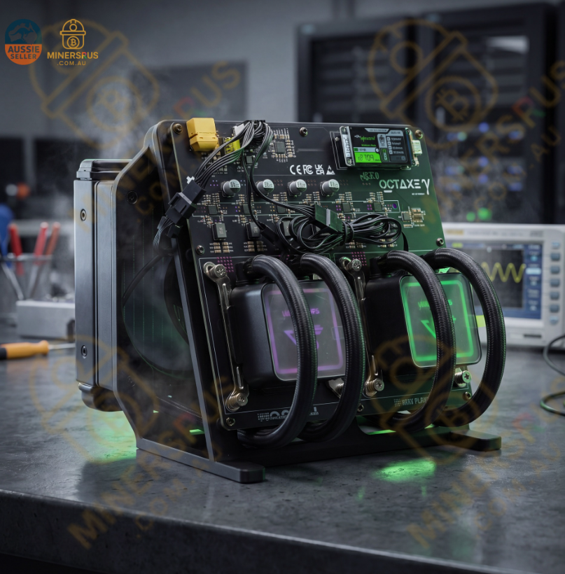 NerdMiner NerdOctaxe γ rev3.1 Hydro 12T/s@190W