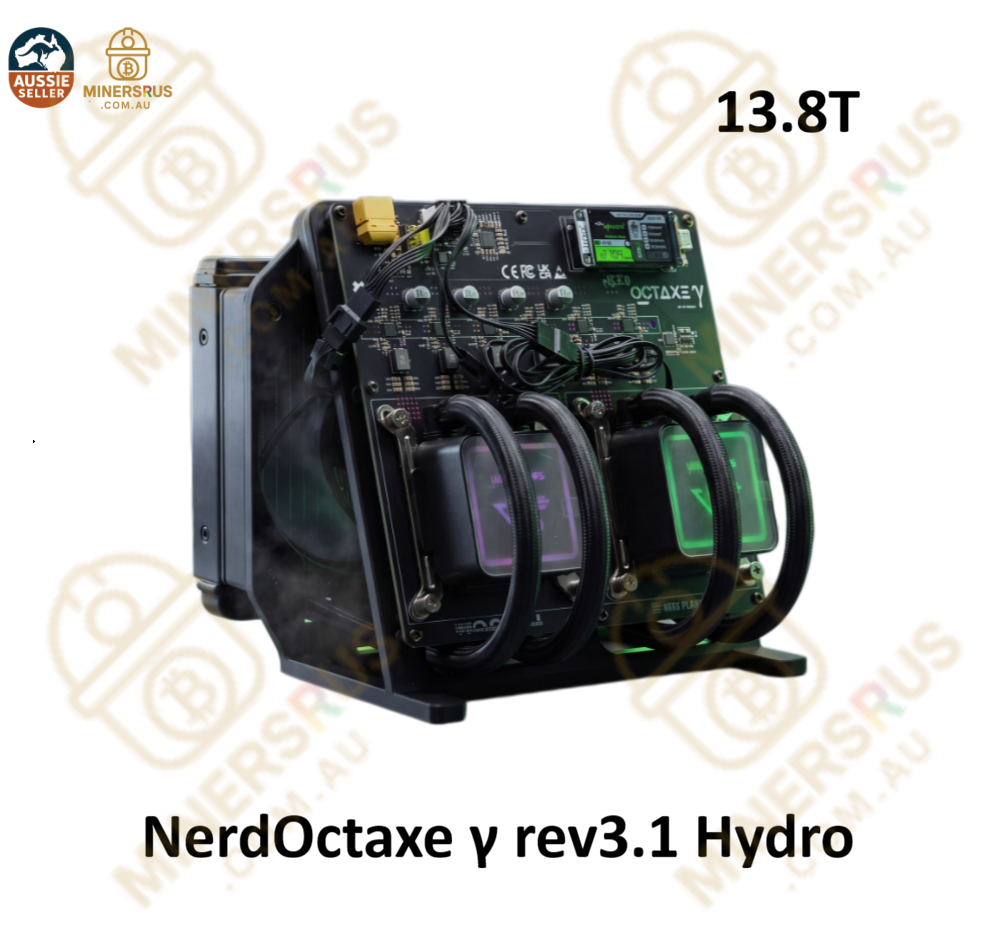 NerdMiner NerdOctaxe γ rev3.1 Hydro 12T/s@190W