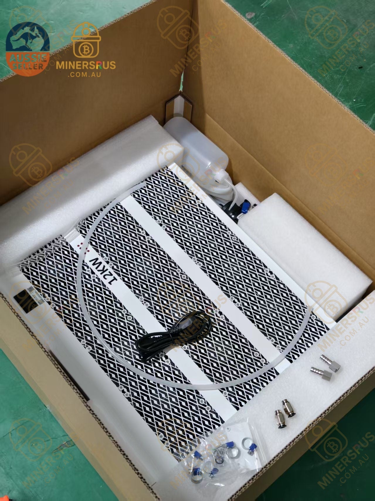Antminer S19 XP+ Hyd 266Th/s@5301W BTC Bitcoin Miner Plus Radiator & Acc